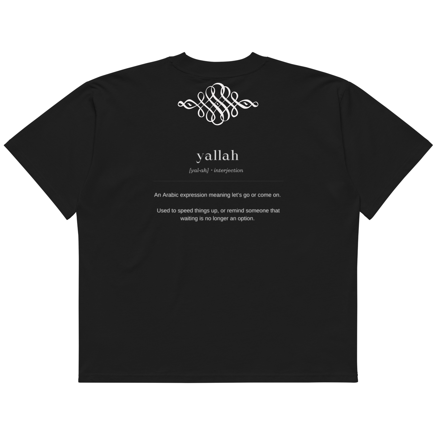 Yallah Signature Oversized Tee (Unisex)