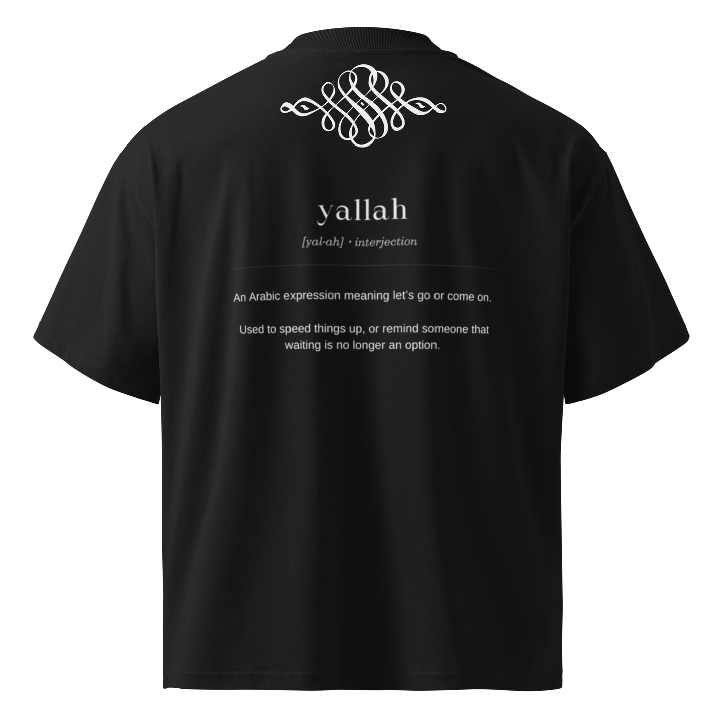 Yallah Signature Oversized Tee (Unisex)