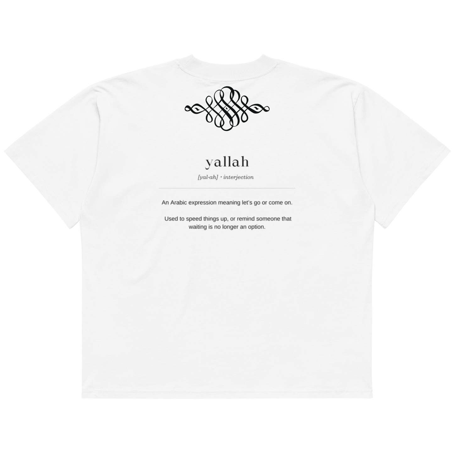 Yallah Signature Oversized Tee (Unisex)