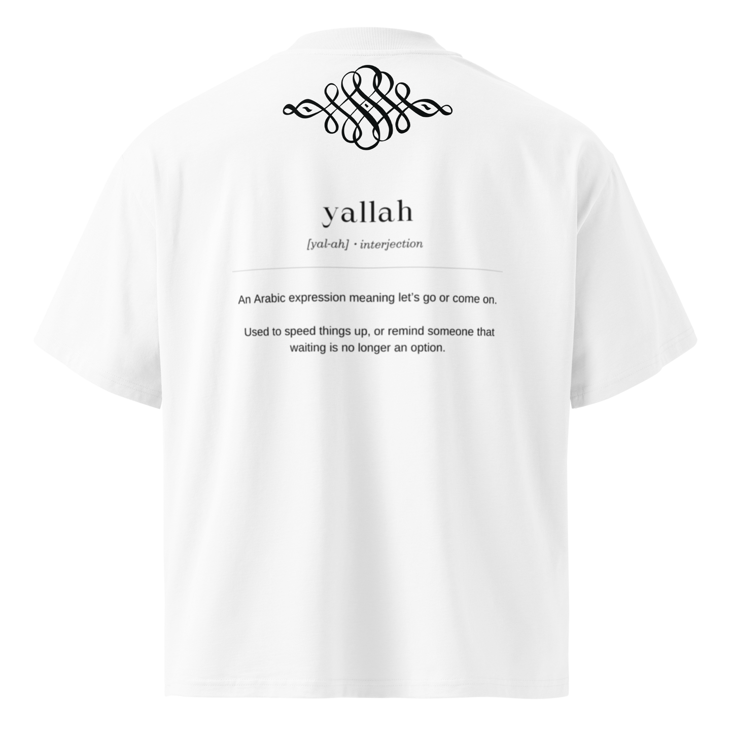 Yallah Signature Oversized Tee (Unisex)